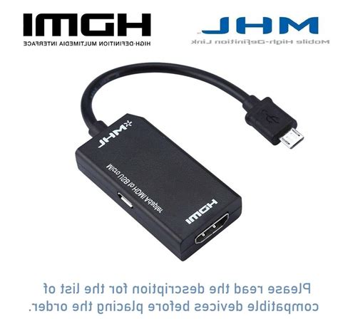 Mhl Micro Usb To Hdmi Cable Tv Out