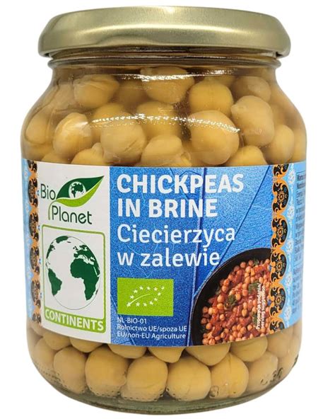 Ciecierzyca w zalewie w słoiku BIO 350 g Bio Planet Europa sklep