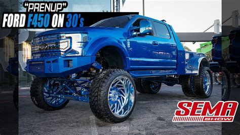 PRENUP Ford F450 Super Duty Dually On 30 JTX Forged Wheels Rolling