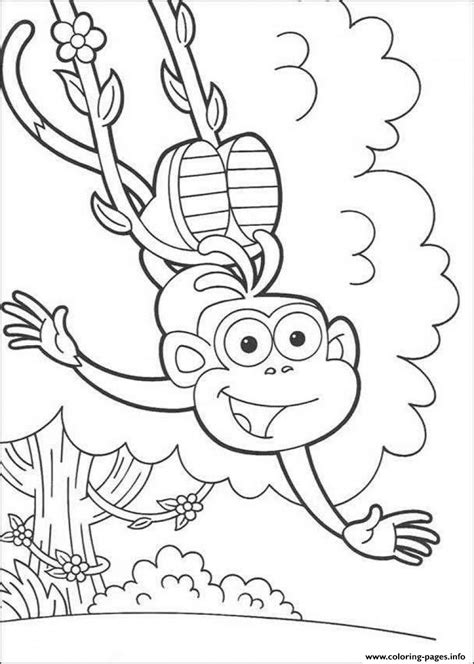 Happy Swinging Boots Of Dora S To Printf877 Coloring page Printable