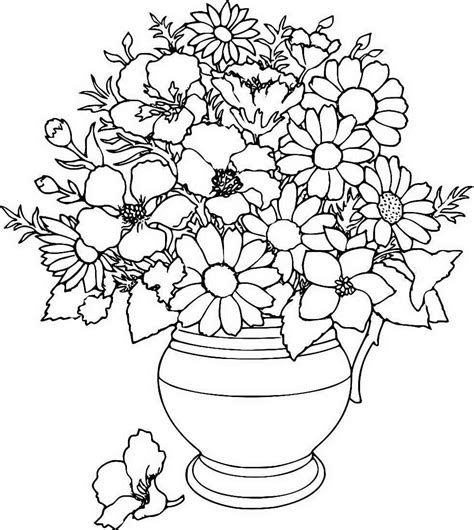 Coloriages Bouquet De Fleurs Coloriages Imprimables