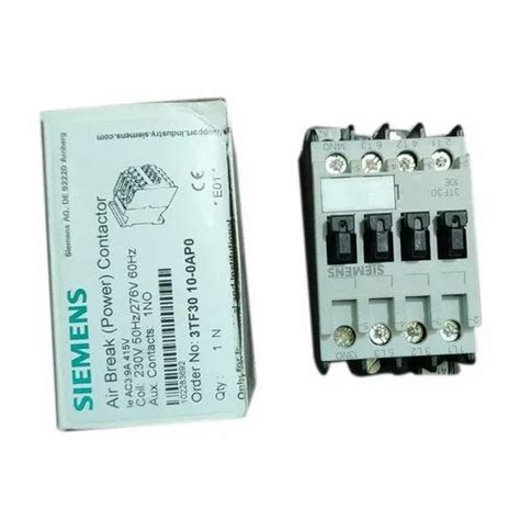 Siemens 1 NC 3TF30 01 0A Air Break Power Contactor 4 Poles At Rs 725