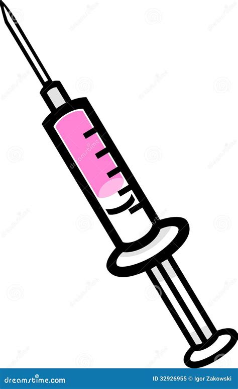 Syringe Clip Art Cartoon Illustration Stock Vector - Illustration of ...