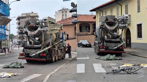 Rho Ciclista Enne Investito E Ucciso Da Una Betoniera