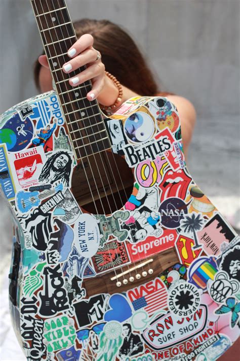 Custom Sticker Guitar Etsy Canada