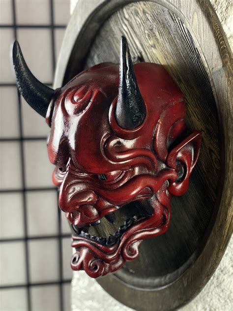 Traditional Japanese Oni Mask - Etsy