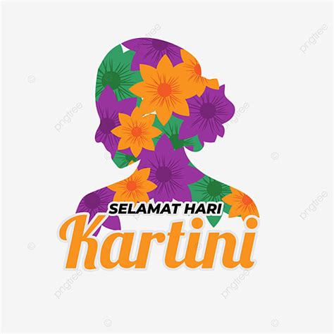 Selamat Hari Kartini With A Flower Textured Face Kartini Day Selamat