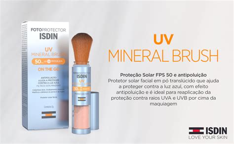 Isdin Protetor Solar Em P Sem Cor Uv Brush Mineral Fps G Amazon