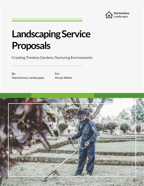 Landscaping Service Proposal Template Venngage