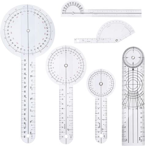 Pcs Goniometer Set Angle Protractor Angle Ruler Including Pcs