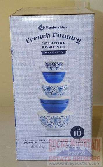 New Member S Mark French Country Melamine Nesting Bowl Set With Lids