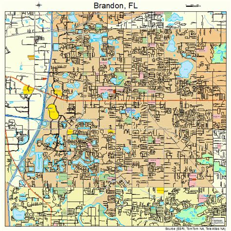 Brandon Florida Street Map 1208150