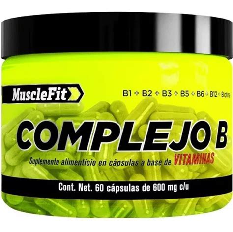 Vitaminas Musclefit Complejo B 60 Capsulas Energia Sabor Sin Sabor Mercadolibre