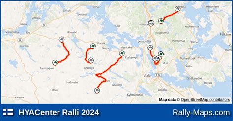 Streckenverlauf Hyacenter Ralli Rallyekarte De