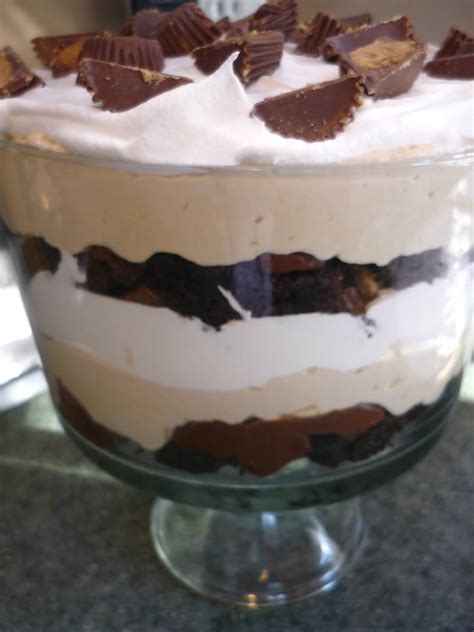 My Kitchen My Love Peanut Butter Brownie Trifle