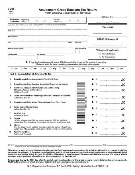 Fillable Gross Receipts And Payroll Tax Form Printable Forms Free Online