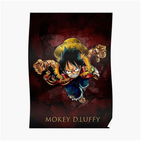 One Piece Luffy Poster For Sale By StephanieBen Redbubble