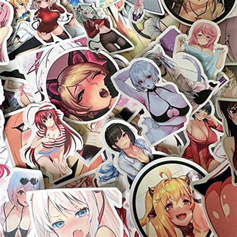 Anime Girl Ahegao Waifu Stickers Pcs Vinyl Waterproof Decal Sticker