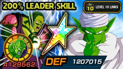 Leader Skill Phy Piccolo Level Links Showcase Dragon