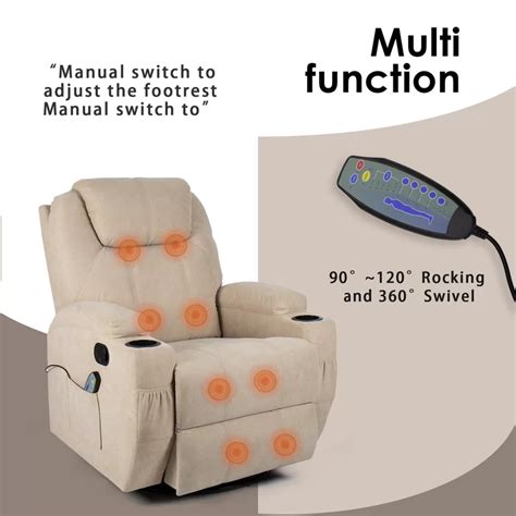 Red Barrel Studio® Swivel Rocker Reclining Heated Full Body Massage