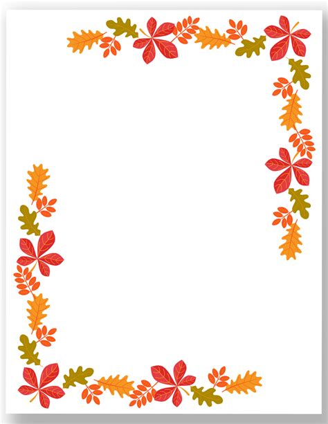 Free Printable Fall Page Borders — Gathering Beauty