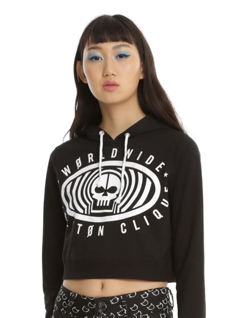 Twenty One Pilots Worldwide Skeleton Clique Girls Crop Hoodie Hot Topic