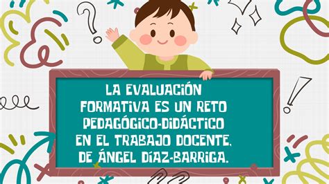 Resumen y puntos clave de la evaluación formativa es un reto pedagógico