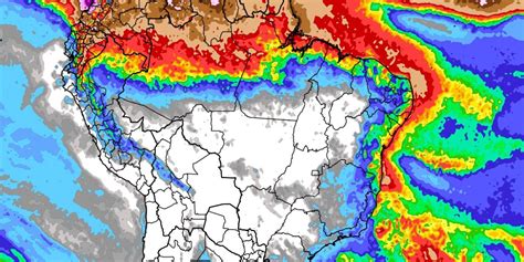 Previsão do tempo tendência de chuva para dez dias no Brasil