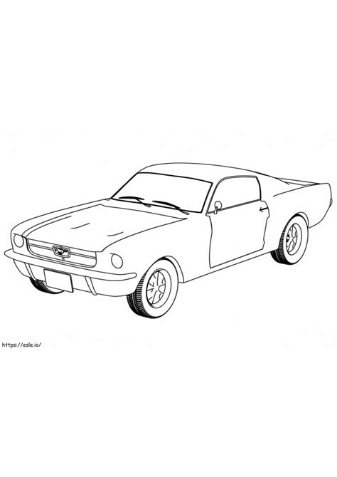 Coloriage Ford Mustang Gratuite Imprimer Dessin