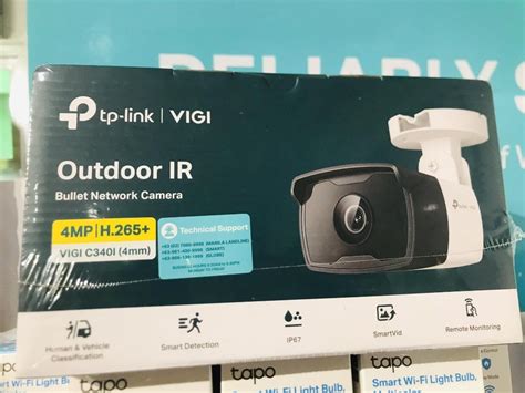 TP-Link VIGI C340I 4mm 4MP POE/12v DC Outdoor Bullet Network CCTV ...
