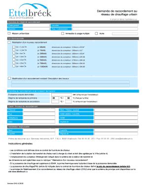 Ausf Llbar Online Ettelbruck Demande De Raccordement Au R Seau De