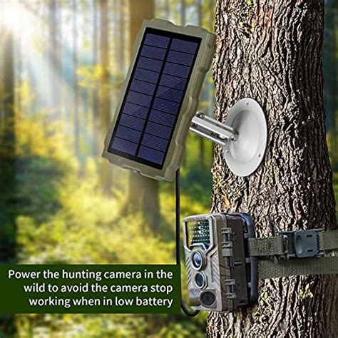 COOLIFE Caméra de Chasse Panneau Solaire DC 6V 1 5A Chargeur Solaire