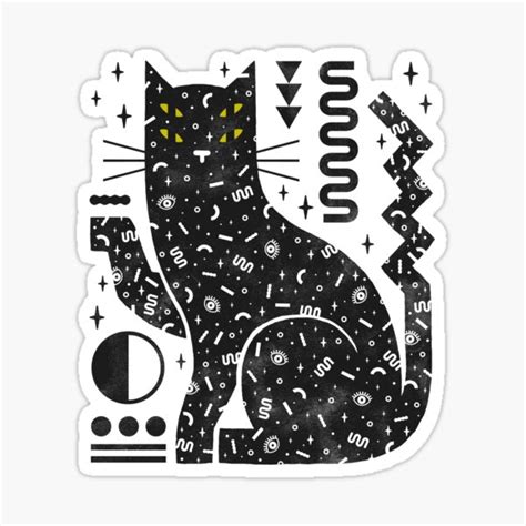 Magic Cat Sticker For Sale By Lordofmasks Redbubble