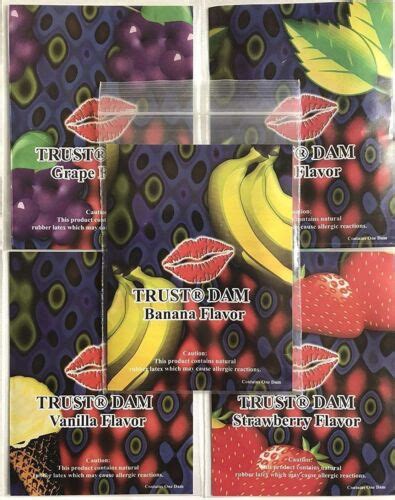 Lixx Line One Trust Trustex Assorted Flavored Latex Dental Dams