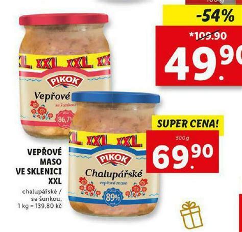 Vep Ov Maso Ve Sklenici Xxl Nab Dky V Lidl