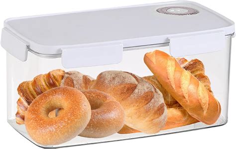 Vellsenne Bread Box Airtight With Time Recording Bread