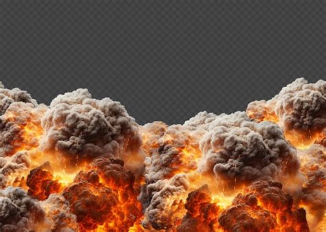 Premium PSD Fire Explosion Isolated Transparency Background