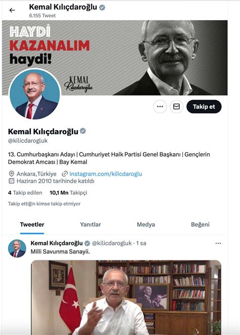 Kılıçdaroğlunun sosyal medya hesabında değişiklik KRT TV