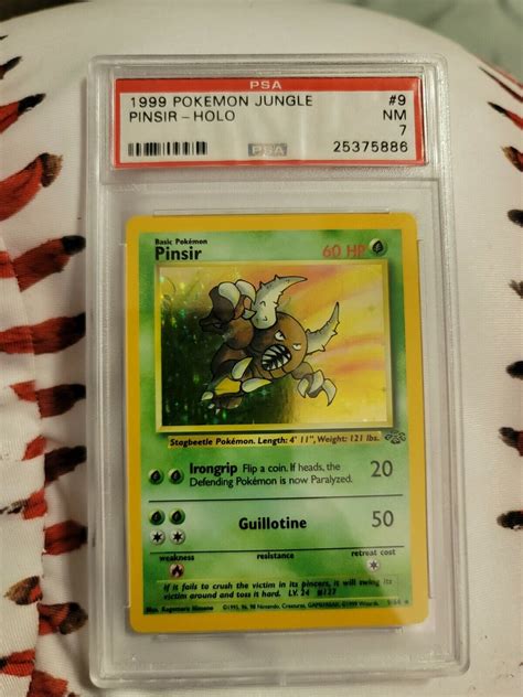 1999 Pokemon Jungle Scyther Holo 1064 Psa 8 Nm Mint And Pinsir Holo 964 Psa 7 Nm Ebay