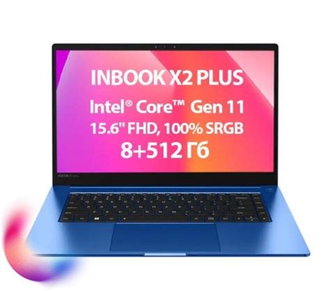 Ноутбук Infinix Inbook X2 Plus Intel Core i5-1155G7, синий купить по ...