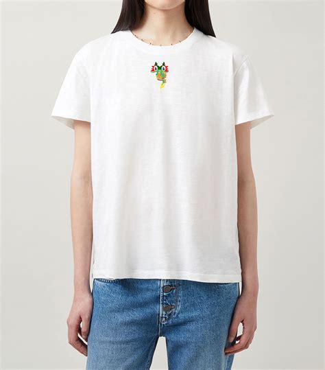 Womens Mulberry White X Mira Mikati Organic Cotton T Shirt Harrods