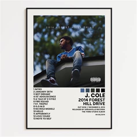 J Cole Album Poster Etsy