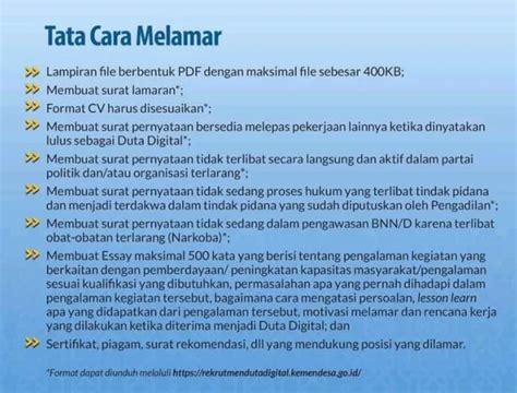 Rekrutmen Duta Digital 2022 Kemendesa Berikut Link Syarat Dan