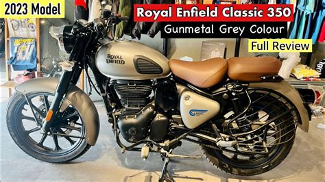 2023 ️new Royal Enfield Gunmetal Grey Colour Details Review Price Mileage Features Classic 350