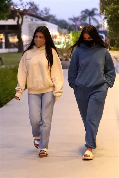 addison rae and kourtney kardashian are seen leaving dinner at taverna tony in malibu ...