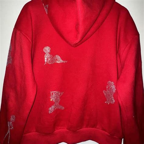 Named Collective Unrealistic Ideals Hoodie Red Dm Depop