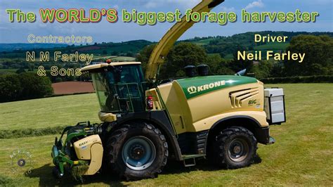 Worlds Biggest Forage Harvester Krone Big X 1180 Youtube