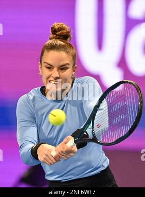 Doha Qatar 16th févr 2023 Caroline Garcia de France a fait un