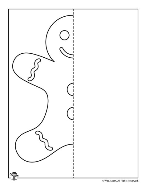 Gingerbread Symmetry Drawing Worksheet | Woo! Jr. Kids Activities ...