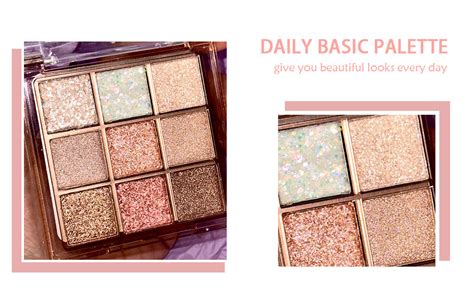 Amazon Colors Nude Champagne Gold Matte Shimmer Eyeshadow Palette For Eye Makeup High
